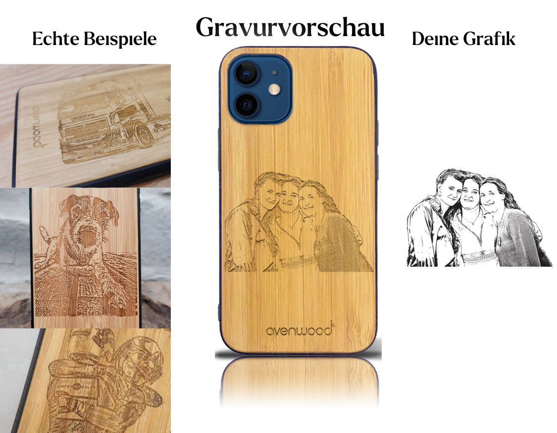 INDIVIDUELL iPhone 12 mini Bambus-Kunststoff